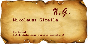 Nikolausz Gizella névjegykártya